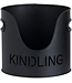 Hill Interiors Log's & Kindling Buckets + Matchstick Holder In Black