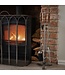 Hill Interiors Hand Turned Fire Companion Set In Antique Pewter