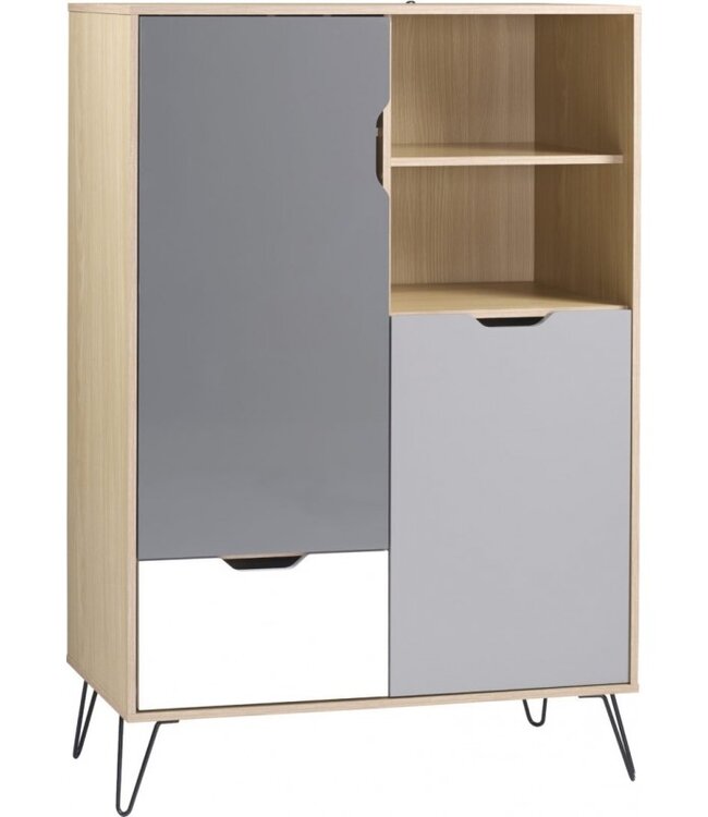 Seconique Bergen Tall Sideboard With Wine Rack