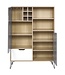 Seconique Bergen Tall Sideboard With Wine Rack