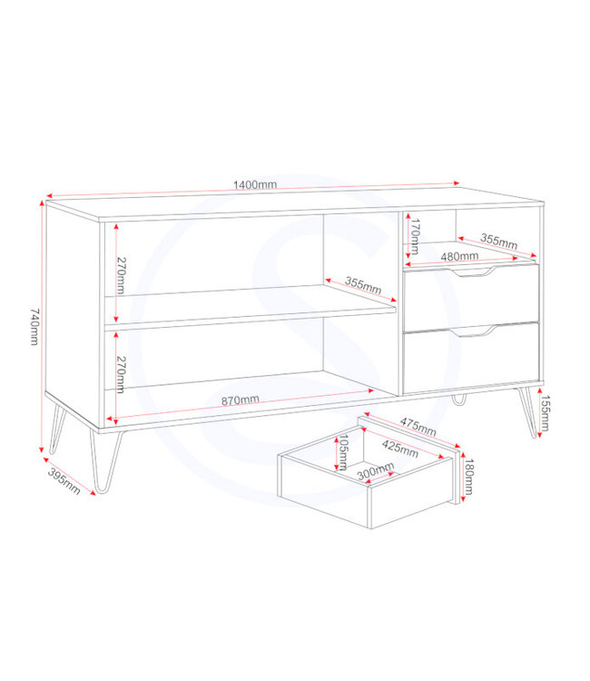 Seconique Bergen Sideboard