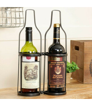 Vintage Wine Bottle Stand / Carrier