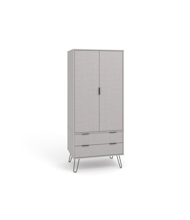 Core Products Augusta Grey 2 Door 2 Drawer Wardrobe