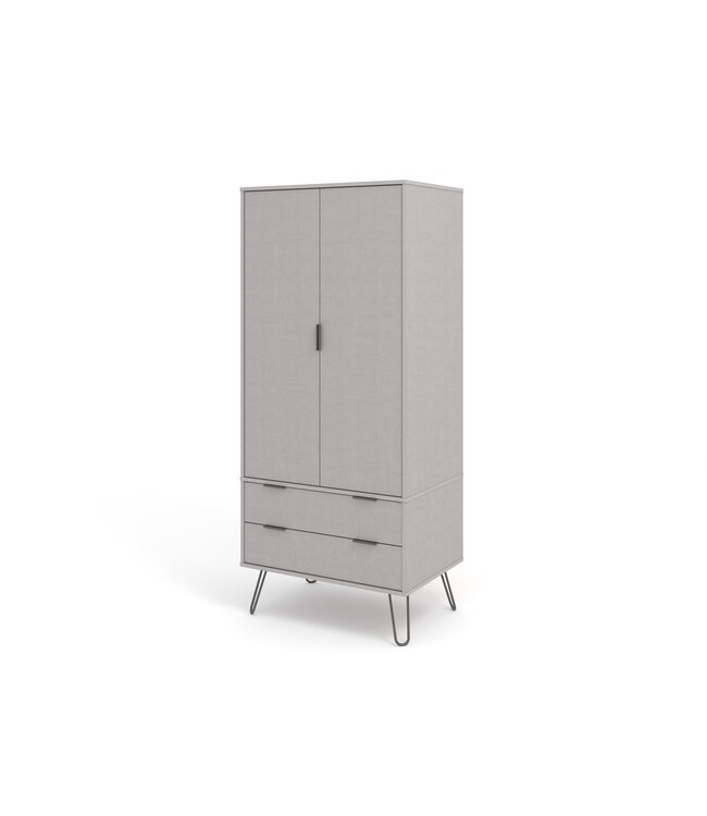 Core Products Augusta Grey 2 Door 2 Drawer Wardrobe