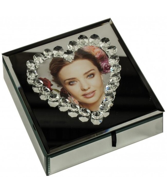 Heart Mirrored Storage Box