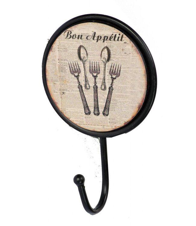 Bon Appetit Metal Wall Hook