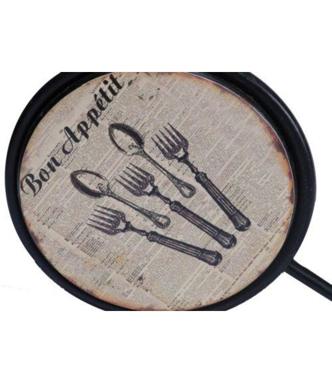 Bon Appetit Metal Wall Hook