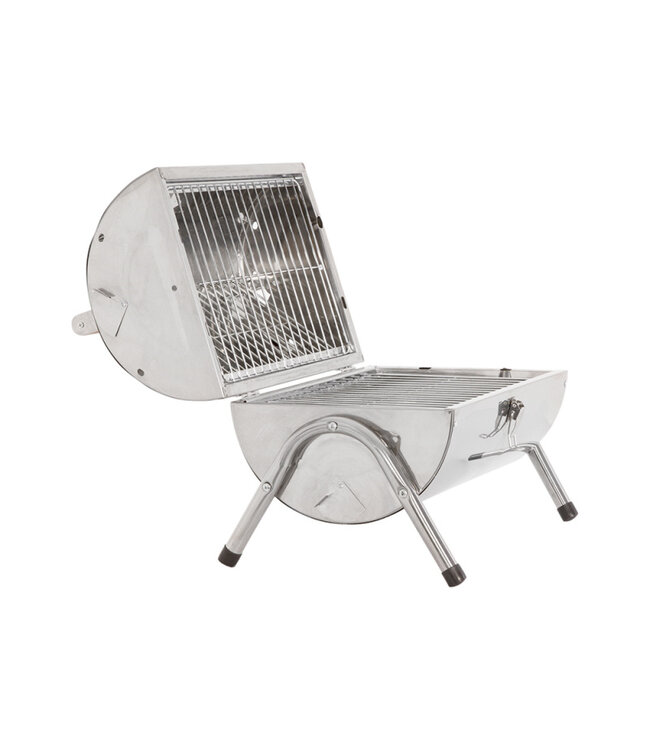 Kingfisher Garden Portable Barrel Stainless Steel  BBQ