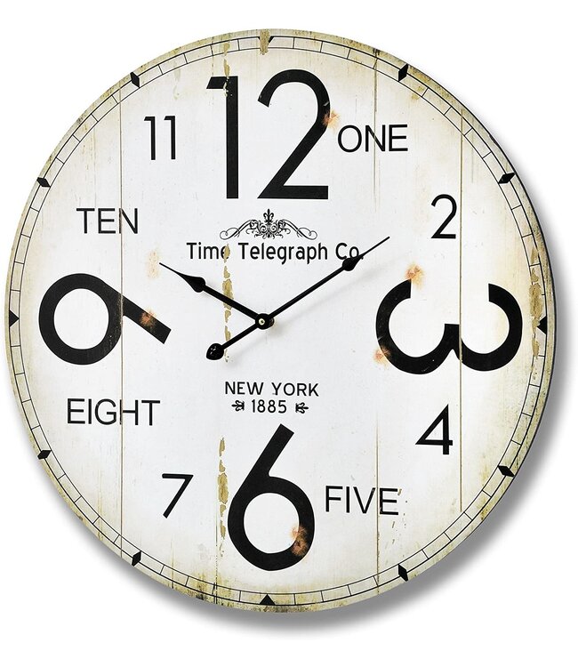 Hill Interiors Time Telegraph Company Wall Clock