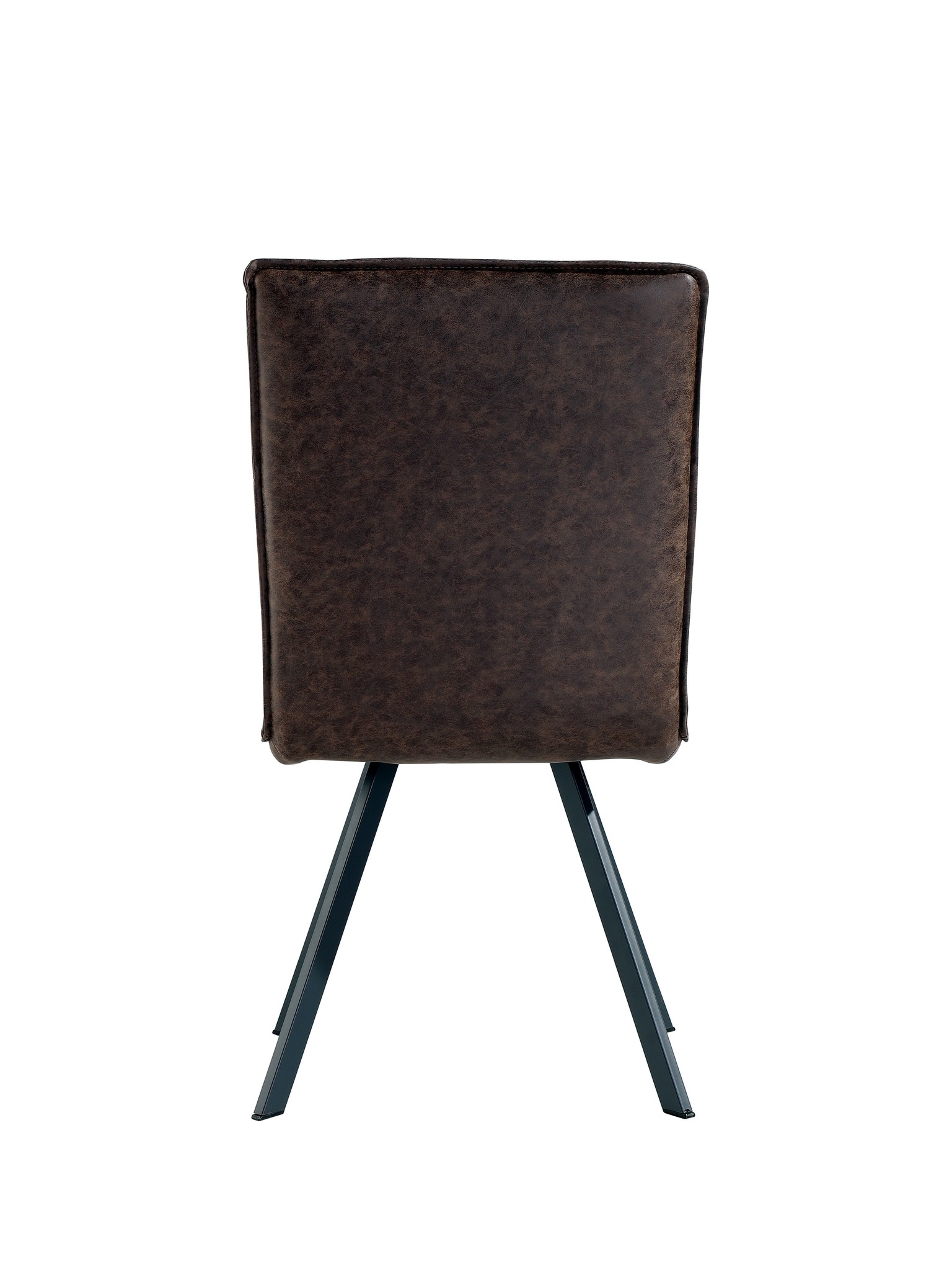 Brown PU Dining Chair - Pair