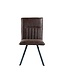 Brown PU Dining Chair - Pair