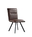 Brown PU Dining Chair - Pair