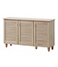 Timber Art Design Sonoma Oak 3 Door Shoe Cabinet