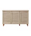 Timber Art Design Sonoma Oak 3 Door Shoe Cabinet