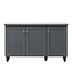 Timber Art Design Dark Grey 3 Door Shoe Cabinet