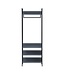 Timber Art Design Zahra Grey Open Wardrobe With Shelves