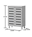 Timber Art Design Grey 2 Door Shoe Cabinet