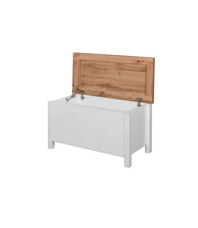 Timber Art Design White Blanket Box