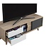 Timber Art Design Alford White Grey TV Unit