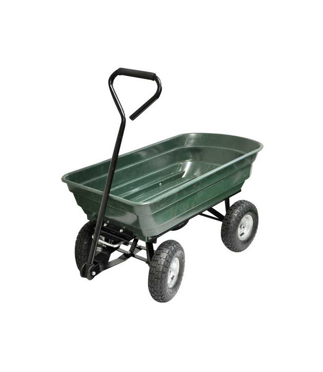 Kingfisher Garden 4 Wheel Tipping Action Garden Cart