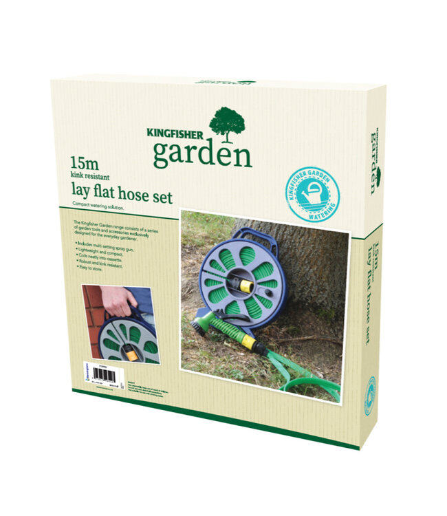 Kingfisher Garden 15m Lay Flat Hose