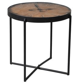 Clock Face Side Table