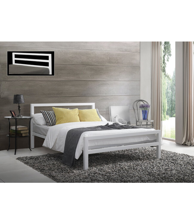Time Living City Block Metal Bed