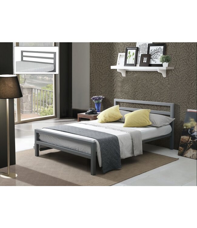 Time Living City Block Metal Bed