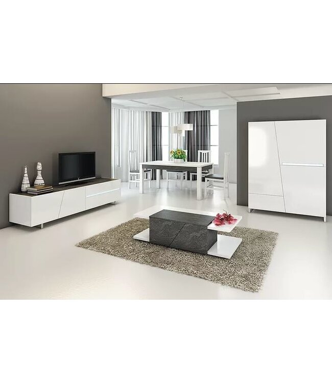 Lola Modern 2 Door 1 Drawer Cabinet