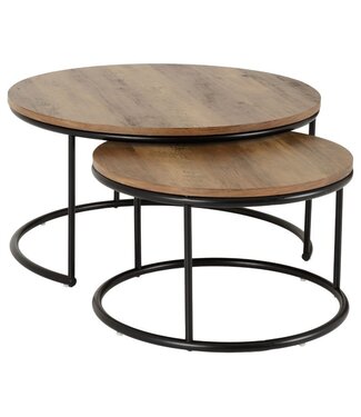 Seconique Quebec Round Coffee Table Set