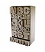 Wooden Alphabet Storage Unit