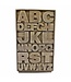 Wooden Alphabet Storage Unit