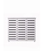 Timber Art Design Contemporary White 3 Door Shoe Cabinet