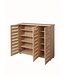 Timber Art Design Sonoma Oak 3 Door Shoe Cabinet