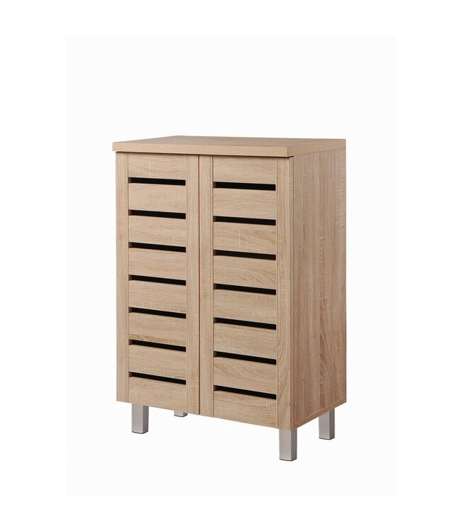 Timber Art Design Sonoma Oak  2 Door Shoe Cabinet