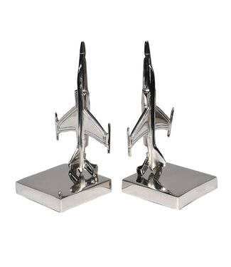 Nickel Aeroplane Bookends