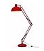 McGowan & Rutherford Red Extra Large Classic Desk Style Floor Lamp