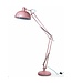 McGowan & Rutherford Matt Pink Extra Large Classic Desk Style Floor Lamp