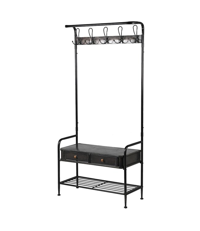 Black Metal Cloakroom Stand