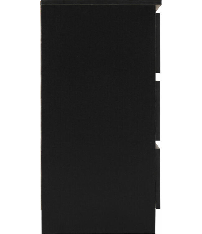 Seconique Malvern Black 6 Drawer Chest