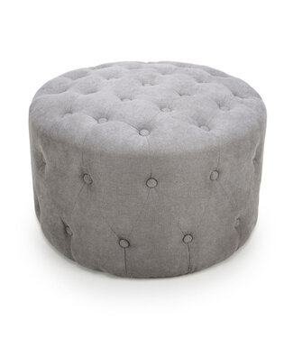 Shankar Verona Small Round Light Grey Pouffe