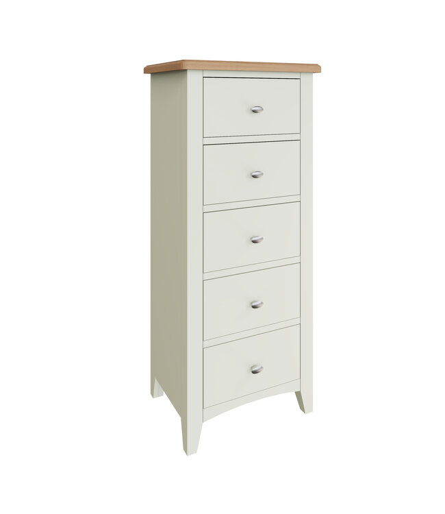 Kettle Home White Painted Narrow Chest of Drawers