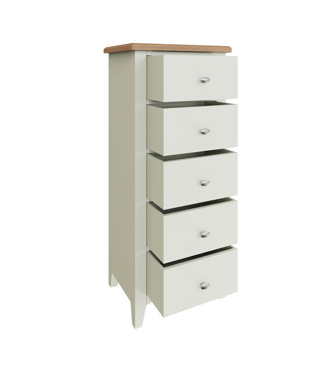 Kettle Home White Painted Narrow Chest of Drawers