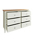 Painted 6 Drawer Chest - White