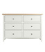 Kettle Home White Painted Wide Chest of Drawers