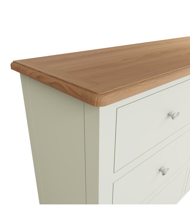Kettle Home White Painted Wide Chest of Drawers