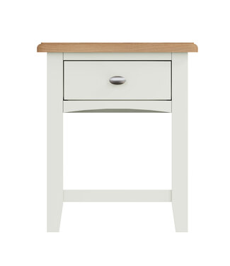 Painted Lamp Table - White