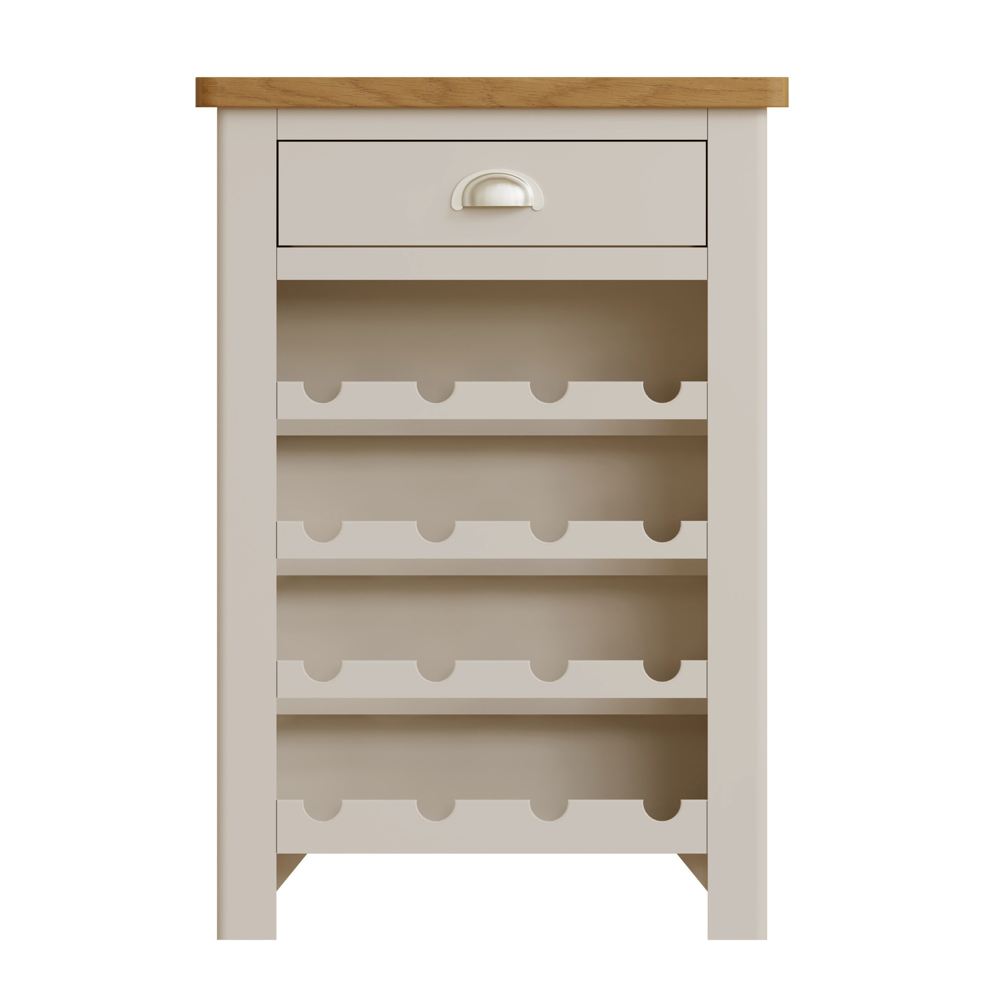 Essentials Dove Grey Wine Cabinet