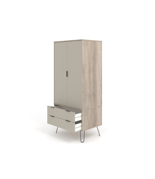 Core Products Augusta Driftwood 2 Door Wardrobe