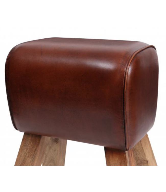 Leather Pommel Horse Stool - Small
